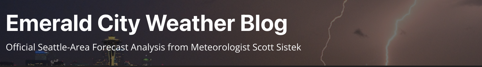 Emerald City Weather Blog Banner